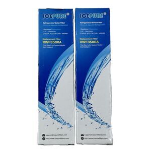 New 2 Pack ICEPURE RWF3500A Refrigerator Water Filter LG Kenmore